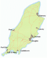 Modern map of the Isle of Man